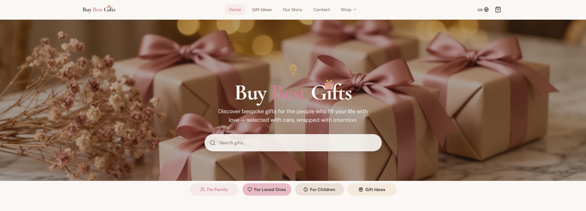 Buy Best Gifts website by Personal LTD
